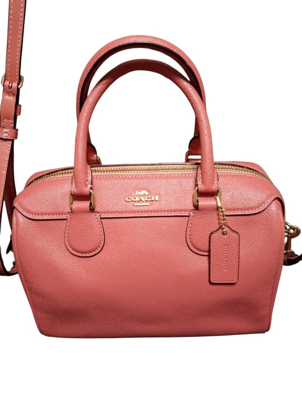Coach Mini Bennett Satchel with crossbody strap 9x6.5x5 - Picture 3 of 14